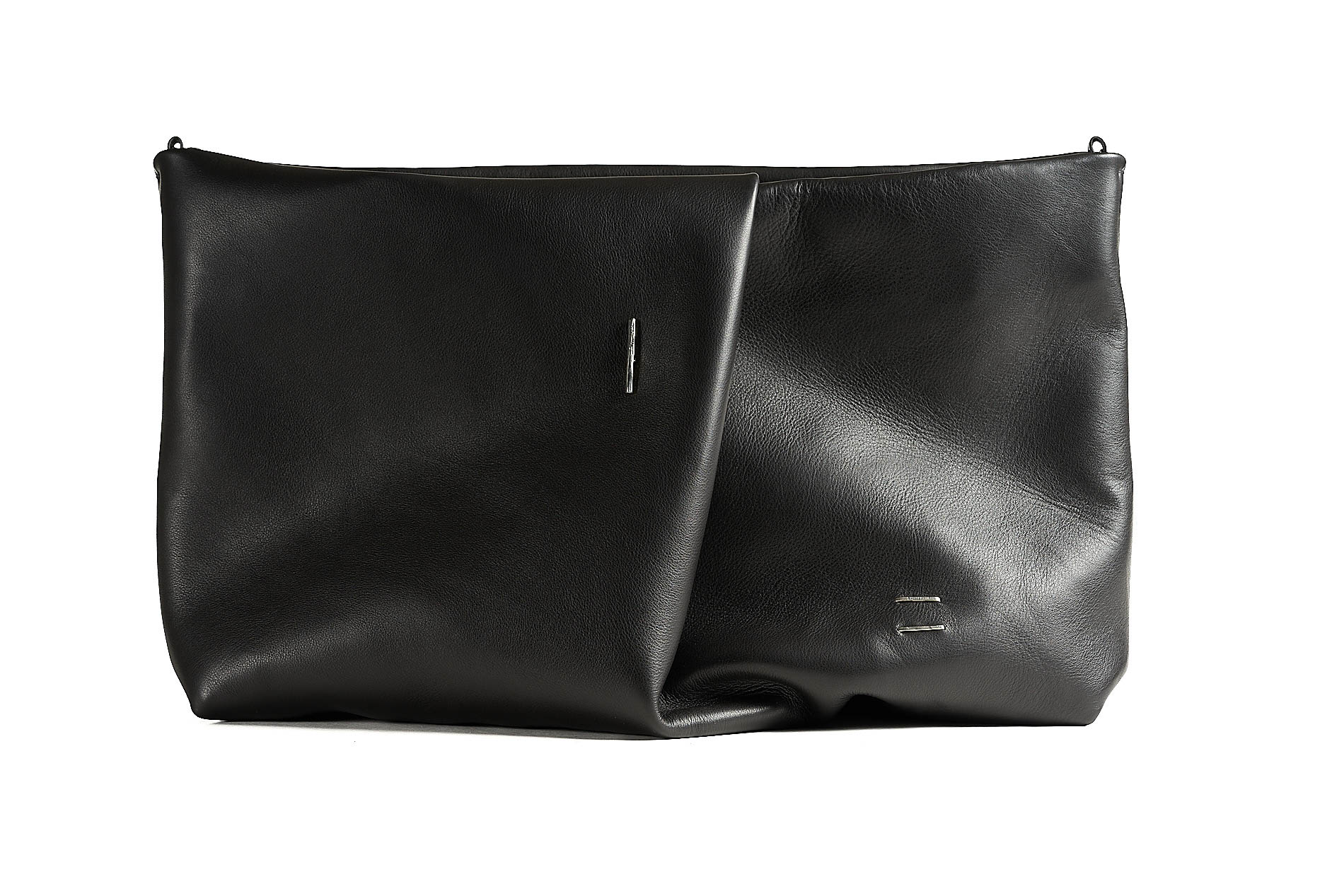 daniele basta leather and silver bags - FRONT